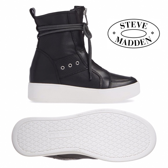 Steve Madden Perforated High Top Booties - Picture 5 of 6